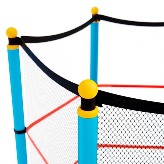 БАТУТ ДЕТСКИЙ DFC SMRKIDS 55" С СЕТКОЙ, RED