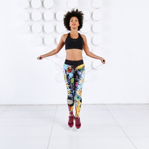 СПОРТИВНАЯ СКАКАЛКА DFC С ПОДШИПНИКАМИ / 300 СМ / КРАСНАЯ