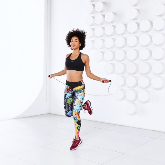 СПОРТИВНАЯ СКАКАЛКА DFC С ПОДШИПНИКАМИ / 300 СМ / КРАСНАЯ