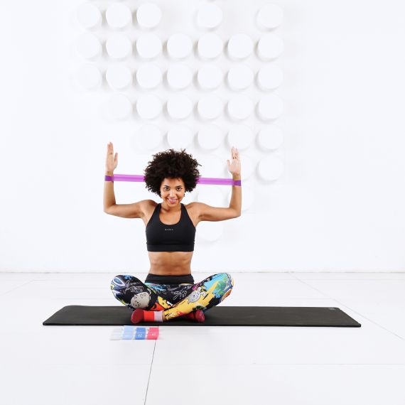 РЕЗИНКИ ДЛЯ ФИТНЕСА DFC / ЛЕНТОЧНЫЙ ЭСПАНДЕР НАБОР 5 ШТ