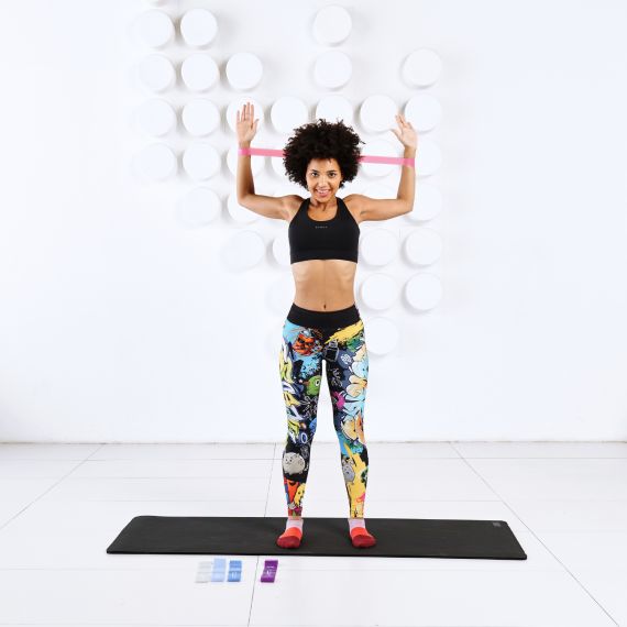 РЕЗИНКИ ДЛЯ ФИТНЕСА DFC / ЛЕНТОЧНЫЙ ЭСПАНДЕР НАБОР 5 ШТ