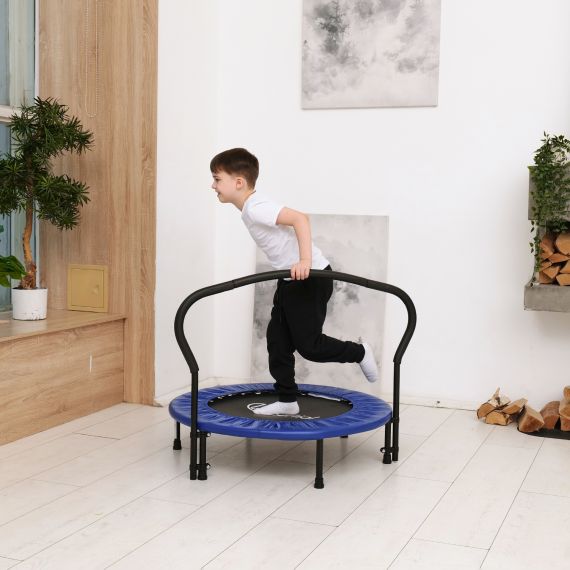 БАТУТ С ПОРУЧНЕМ DFC JUMPFIT 36'' СИНИЙ