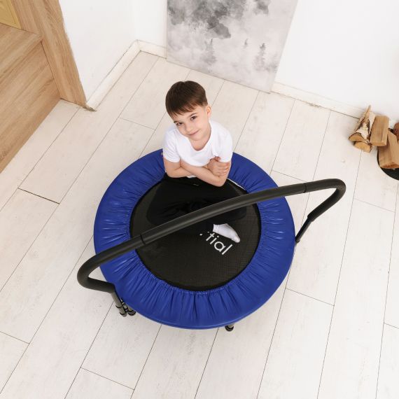 БАТУТ С ПОРУЧНЕМ DFC JUMPFIT 36'' СИНИЙ