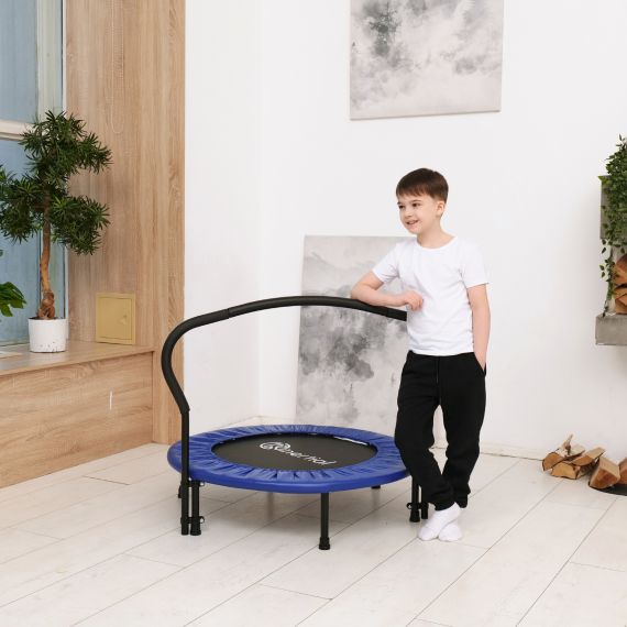 БАТУТ С ПОРУЧНЕМ DFC JUMPFIT 36'' СИНИЙ