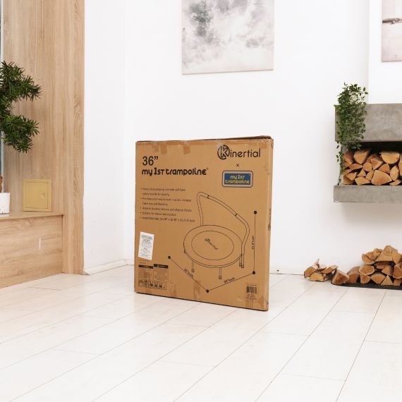 БАТУТ С ПОРУЧНЕМ DFC JUMPFIT 36'' СИНИЙ