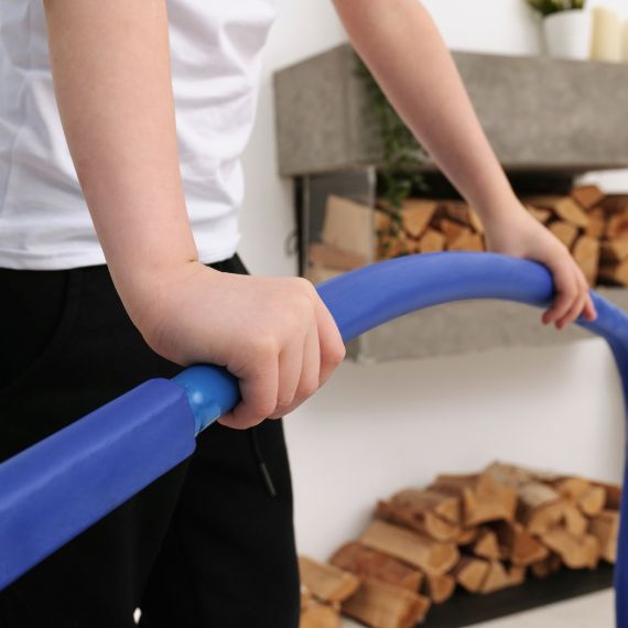 БАТУТ С ПОРУЧНЕМ DFC GARDENATURE 36'' СИНИЙ