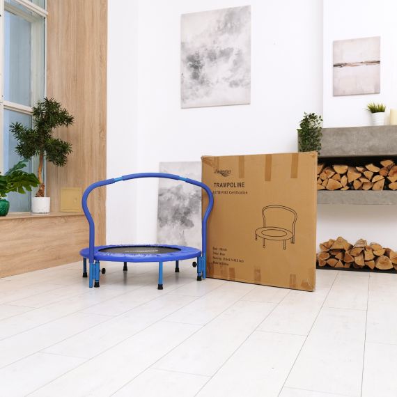 БАТУТ С ПОРУЧНЕМ DFC GARDENATURE 36'' СИНИЙ