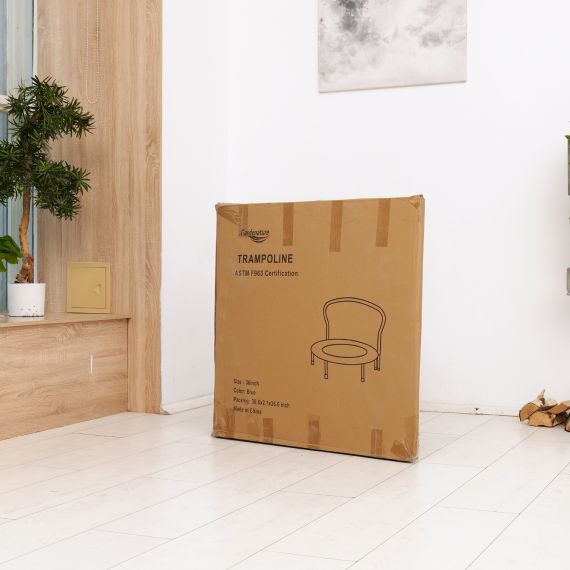 БАТУТ С ПОРУЧНЕМ DFC GARDENATURE 36'' СИНИЙ