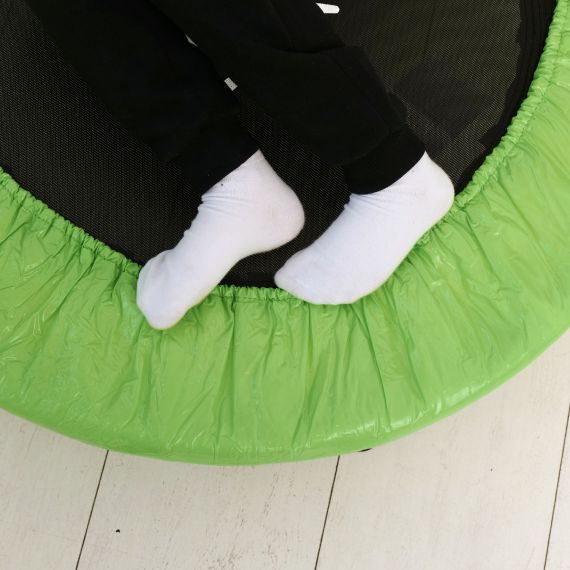 БАТУТ С ПОРУЧНЕМ DFC JUMPFIT 36'' ЗЕЛЕНЫЙ