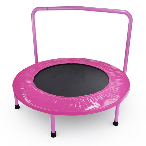 БАТУТ С ПОРУЧНЕМ DFC JUMPFIT 36'' РОЗОВЫЙ