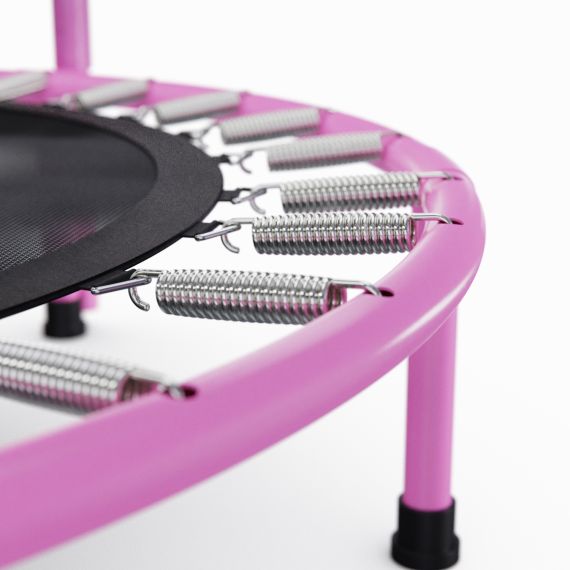 БАТУТ С ПОРУЧНЕМ DFC JUMPFIT 36'' РОЗОВЫЙ