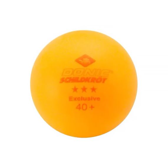 МЯЧИКИ ДЛЯ Н/ТЕННИСА DONIC EXCLUSIVE 3* 40+, 6 ШТУК, ОРАНЖЕВЫЙ