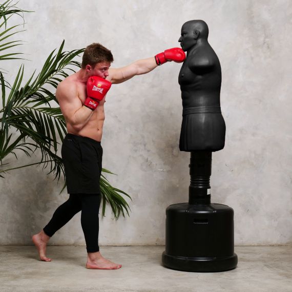 МАНЕКЕН DFC BOXING PUNCHING MAN-HEAVY C РЕГУЛИРОВКОЙ ВЫСОТЫ  TLS-AB (ЧЕРНЫЙ)