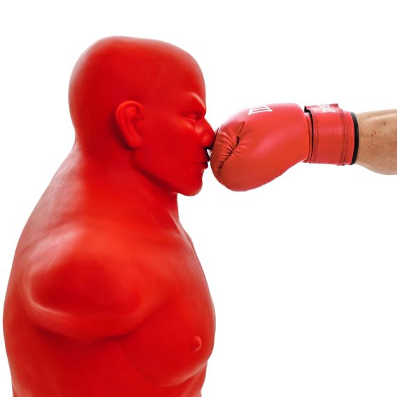 МАНЕКЕН DFC BOXING PUNCHING MAN-HEAVY C РЕГУЛИРОВКОЙ ВЫСОТЫ  TLS-AR (КРАСНЫЙ)