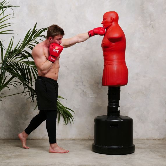 МАНЕКЕН DFC BOXING PUNCHING MAN-HEAVY C РЕГУЛИРОВКОЙ ВЫСОТЫ  TLS-AR (КРАСНЫЙ)