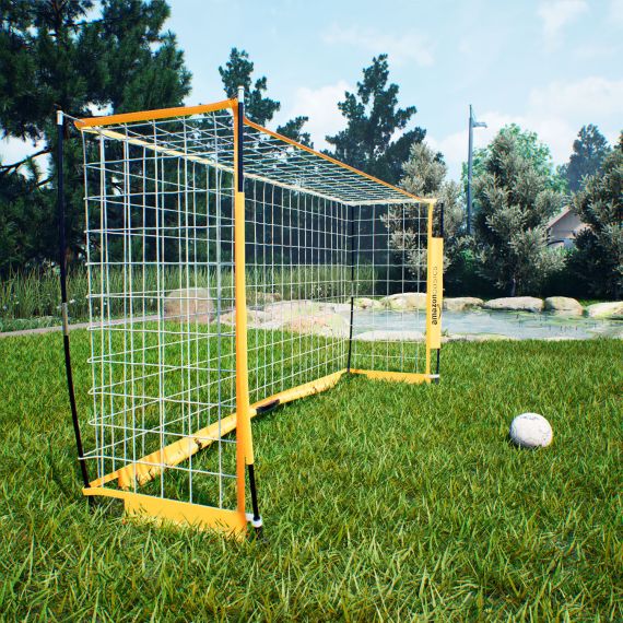 ВОРОТА ФУТБОЛЬНЫЕ AMAZON BASICS (240 Х 120 СМ), СКЛАДНЫЕ