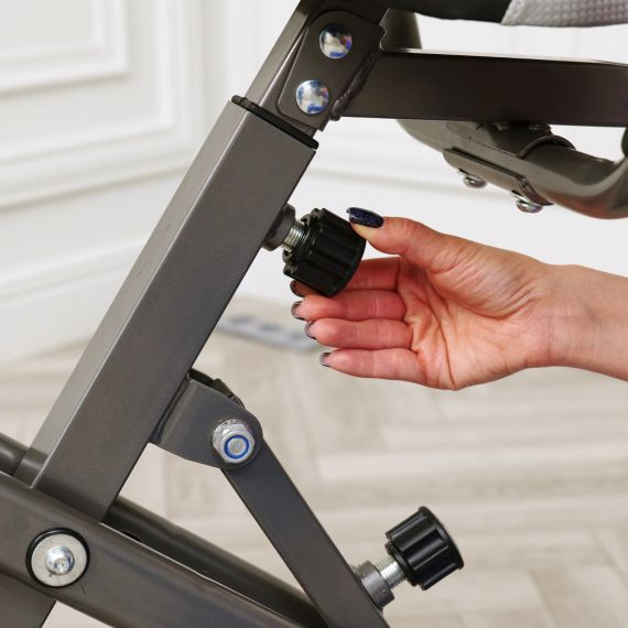 ВЕЛОТРЕНАЖЕР X-BIKE DFC MBB С ЭСПАНДЕРАМИ, СЕРО-ЖЕЛТЫЙ