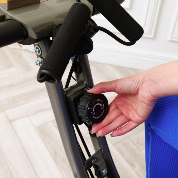 ВЕЛОТРЕНАЖЕР X-BIKE DFC MBB С ЭСПАНДЕРАМИ, СЕРО-ЖЕЛТЫЙ