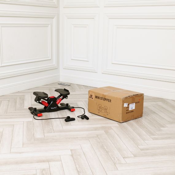 БАЛАНСИРОВОЧНЫЙ СТЕППЕР DFC XTIVEPRO С ЭСПАНДЕРАМИ, ЧЕРНО-КРАСНЫЙ