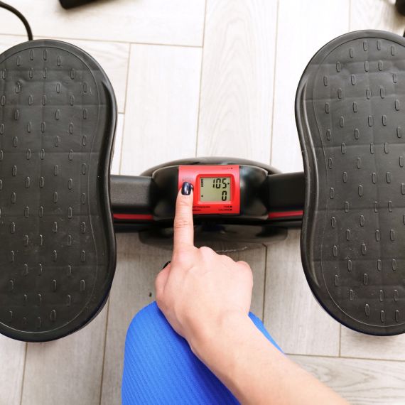 БАЛАНСИРОВОЧНЫЙ СТЕППЕР DFC XTIVEPRO С ЭСПАНДЕРАМИ, ЧЕРНО-КРАСНЫЙ