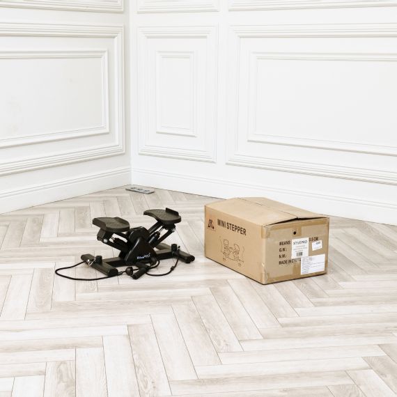 БАЛАНСИРОВОЧНЫЙ СТЕППЕР DFC XTIVEPRO С ЭСПАНДЕРАМИ, ЧЕРНЫЙ