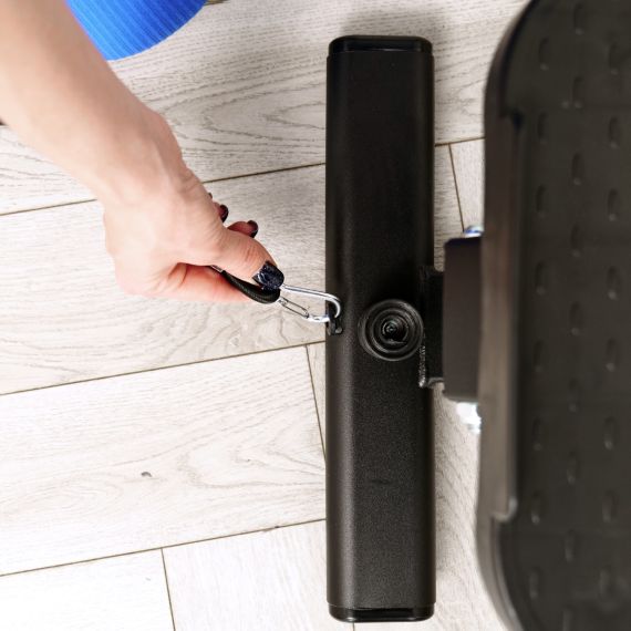 БАЛАНСИРОВОЧНЫЙ СТЕППЕР DFC XTIVEPRO С ЭСПАНДЕРАМИ, ЧЕРНЫЙ