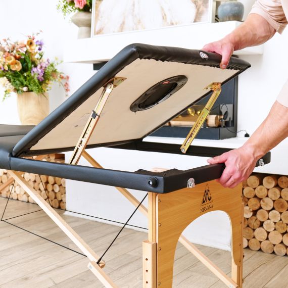 МАССАЖНЫЙ СТОЛ DFC NIRVANA RELAX PRO, ЧЁРНЫЙ