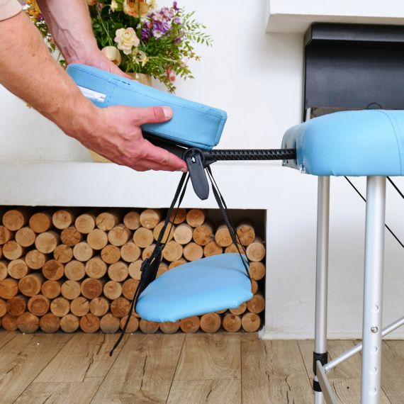 МАССАЖНЫЙ СТОЛ DFC NIRVANA ELEGANT, 186 X 70 СМ, ГОЛУБОЙ