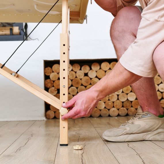 МАССАЖНЫЙ СТОЛ DFC NIRVANA RELAX, 186 X 70 СМ, ТОЛЩИНА 5 СМ, БЕЖЕВО-КРЕМОВЫЙ