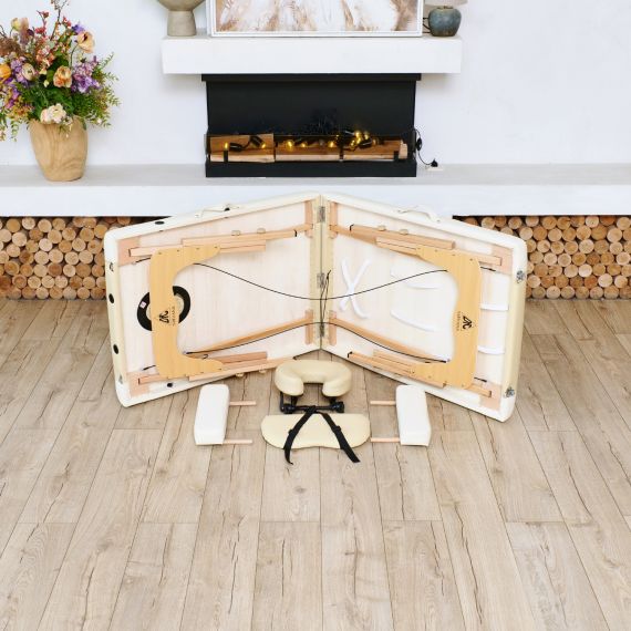 МАССАЖНЫЙ СТОЛ DFC NIRVANA RELAX, 186 X 70 СМ, ТОЛЩИНА 5 СМ, БЕЖЕВО-КРЕМОВЫЙ