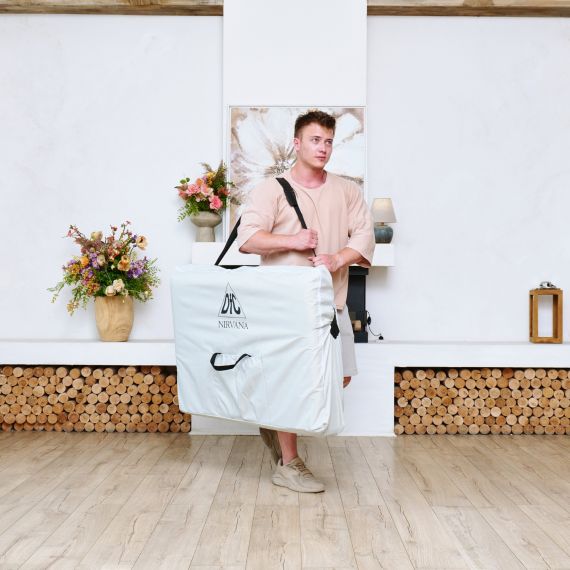 МАССАЖНЫЙ СТОЛ DFC NIRVANA RELAX, 186 X 70 СМ, ТОЛЩИНА 5 СМ, БЕЖЕВО-КРЕМОВЫЙ