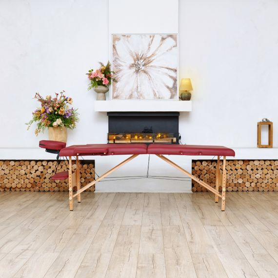 МАССАЖНЫЙ СТОЛ DFC NIRVANA RELAX, (OPTIMA)186 X 60 СМ, ВИННЫЙ