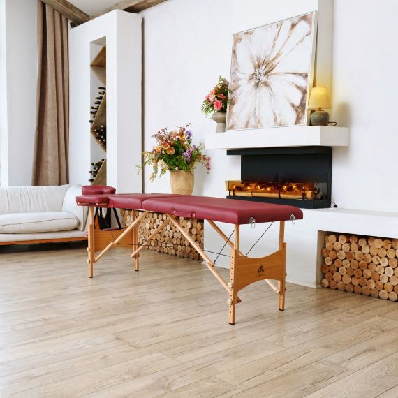 МАССАЖНЫЙ СТОЛ DFC NIRVANA RELAX, (OPTIMA)186 X 60 СМ, ВИННЫЙ