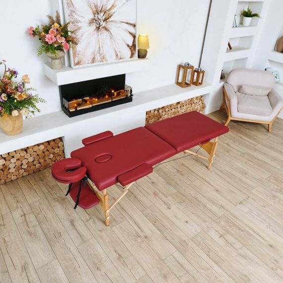 МАССАЖНЫЙ СТОЛ DFC NIRVANA RELAX, (OPTIMA)186 X 60 СМ, ВИННЫЙ