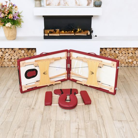 МАССАЖНЫЙ СТОЛ DFC NIRVANA RELAX, (OPTIMA)186 X 60 СМ, ВИННЫЙ