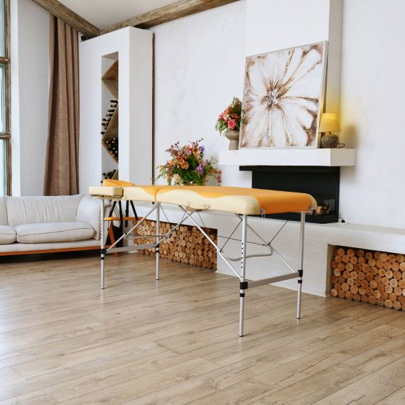 МАССАЖНЫЙ СТОЛ DFC NIRVANA ELEGANT PREMIUM, ЦВЕТ ОРАНЖЕВО-БЕЖЕВЫЙ