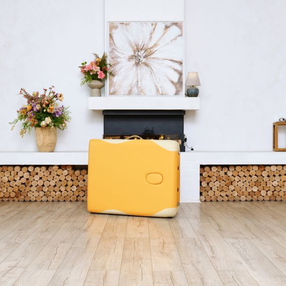 МАССАЖНЫЙ СТОЛ DFC NIRVANA ELEGANT PREMIUM, ЦВЕТ ОРАНЖЕВО-БЕЖЕВЫЙ