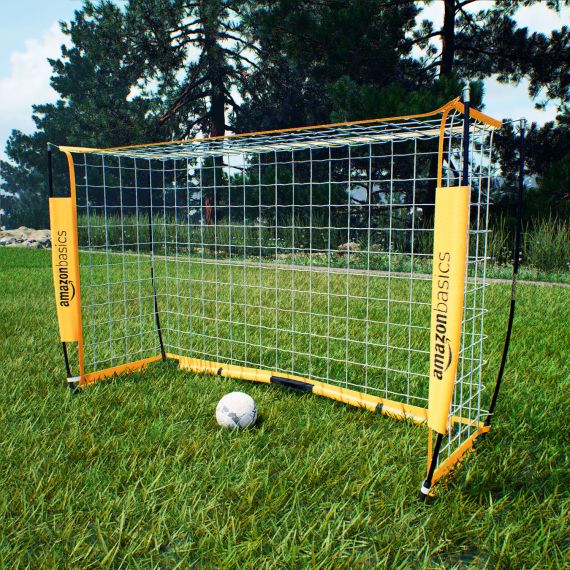 ВОРОТА ФУТБОЛЬНЫЕ AMAZON BASICS (180 Х 120 СМ), СКЛАДНЫЕ