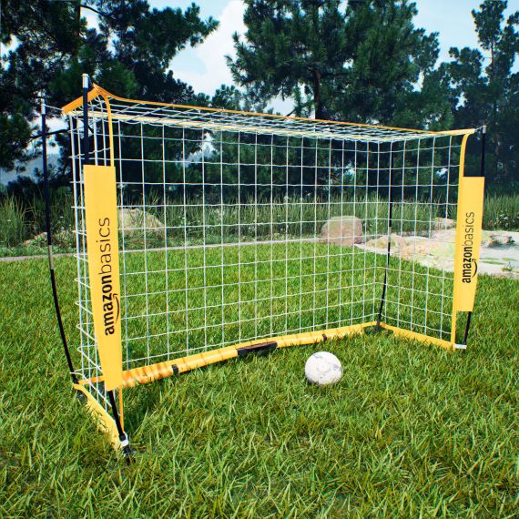 ВОРОТА ФУТБОЛЬНЫЕ AMAZON BASICS (180 Х 120 СМ), СКЛАДНЫЕ