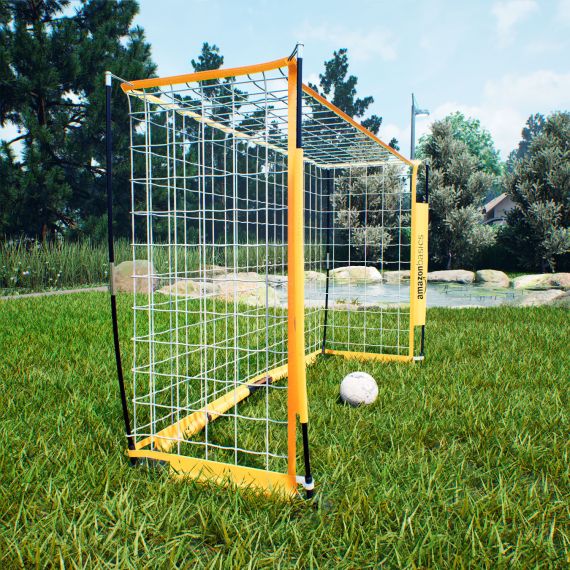 ВОРОТА ФУТБОЛЬНЫЕ AMAZON BASICS (180 Х 120 СМ), СКЛАДНЫЕ