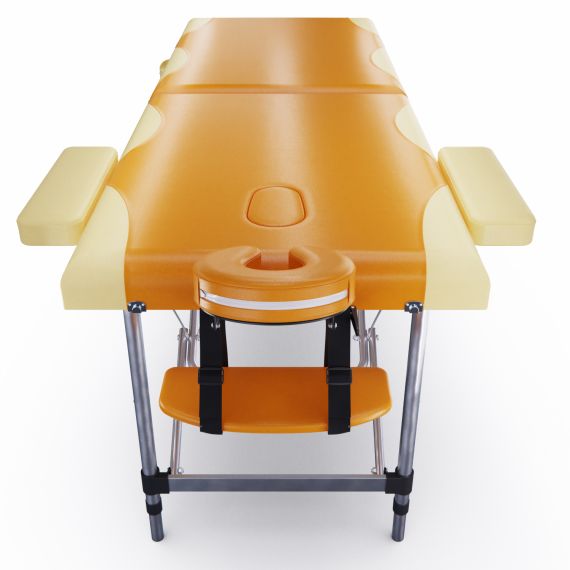 МАССАЖНЫЙ СТОЛ DFC NIRVANA ELEGANT PREMIUM, ЦВЕТ ОРАНЖЕВО-БЕЖЕВЫЙ