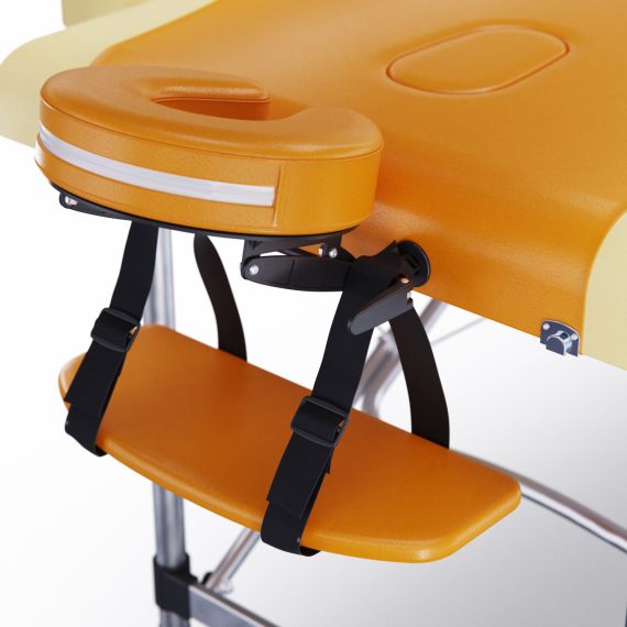 МАССАЖНЫЙ СТОЛ DFC NIRVANA ELEGANT PREMIUM, ЦВЕТ ОРАНЖЕВО-БЕЖЕВЫЙ