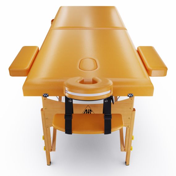 МАССАЖНЫЙ СТОЛ DFC NIRVANA RELAX, 186 X 70 СМ, ГОРЧИЧНЫЙ