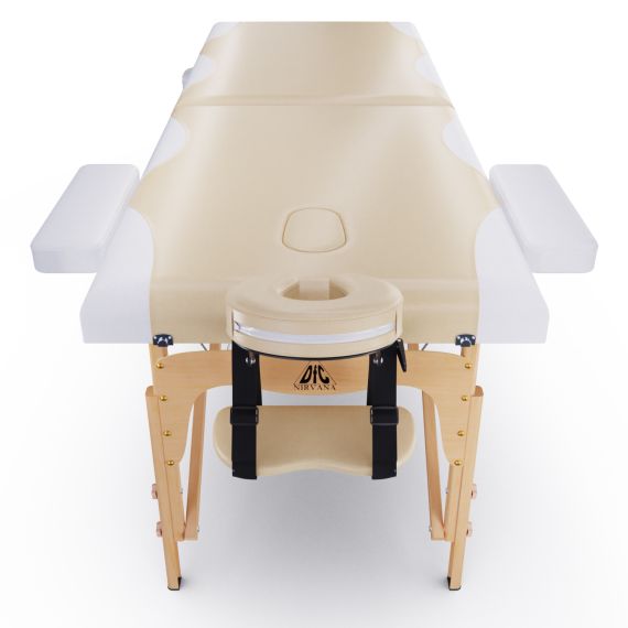 МАССАЖНЫЙ СТОЛ DFC NIRVANA RELAX, 186 X 70 СМ, ТОЛЩИНА 5 СМ, БЕЖЕВО-КРЕМОВЫЙ