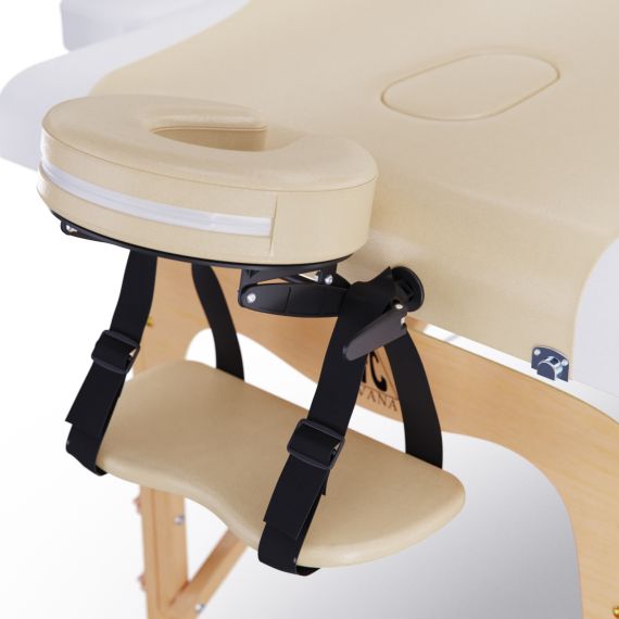 МАССАЖНЫЙ СТОЛ DFC NIRVANA RELAX, 186 X 70 СМ, ТОЛЩИНА 5 СМ, БЕЖЕВО-КРЕМОВЫЙ