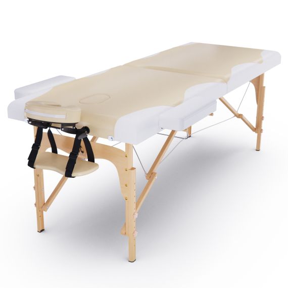 МАССАЖНЫЙ СТОЛ DFC NIRVANA RELAX, 186 X 70 СМ, ТОЛЩИНА 5 СМ, БЕЖЕВО-КРЕМОВЫЙ