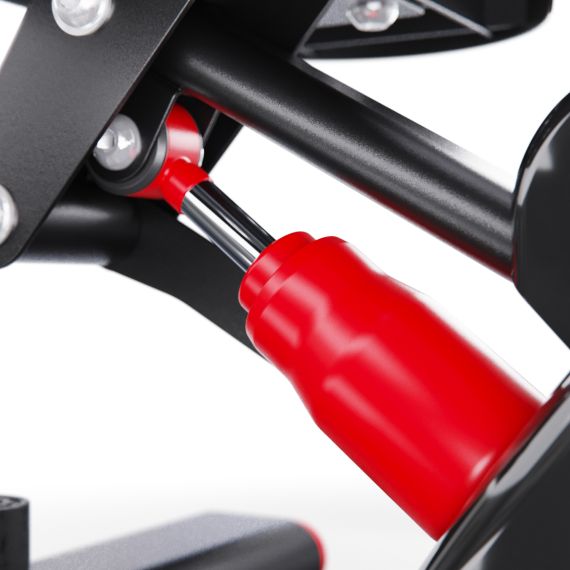 БАЛАНСИРОВОЧНЫЙ СТЕППЕР DFC XTIVEPRO С ЭСПАНДЕРАМИ, ЧЕРНО-КРАСНЫЙ