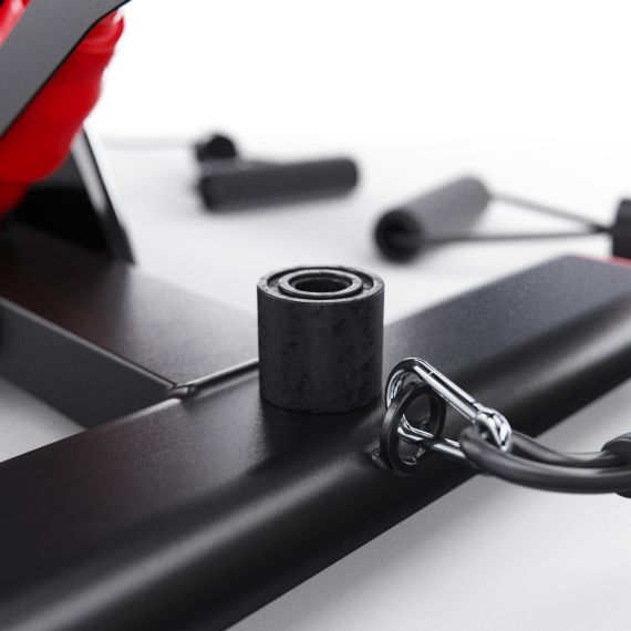 БАЛАНСИРОВОЧНЫЙ СТЕППЕР DFC XTIVEPRO С ЭСПАНДЕРАМИ, ЧЕРНО-КРАСНЫЙ