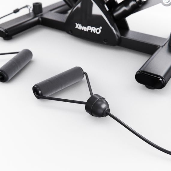 БАЛАНСИРОВОЧНЫЙ СТЕППЕР DFC XTIVEPRO С ЭСПАНДЕРАМИ, ЧЕРНЫЙ