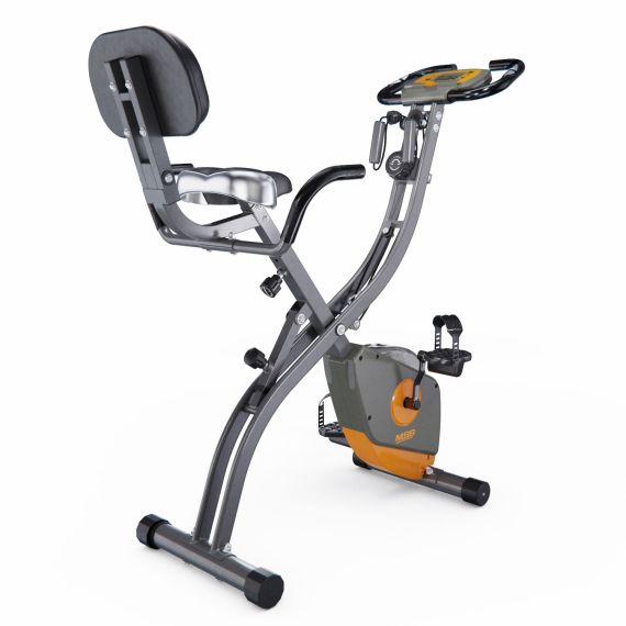 ВЕЛОТРЕНАЖЕР X-BIKE DFC MBB С ЭСПАНДЕРАМИ, СЕРО-ЖЕЛТЫЙ